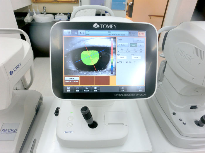 Optical eye axis length measuring device